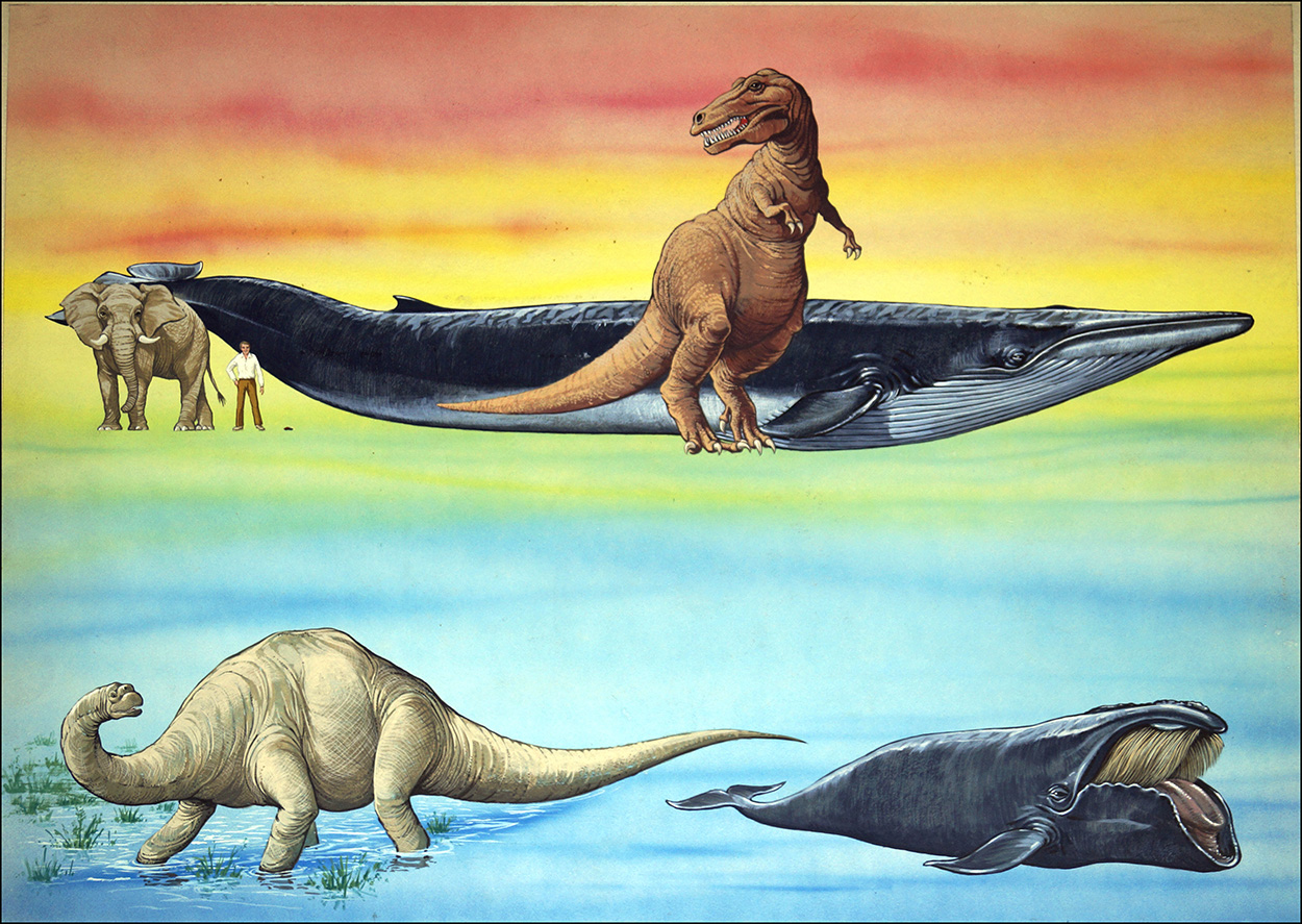 How Big Were the Dinosaurs (Original) art by Dinosaurs at The Illustration Art Gallery