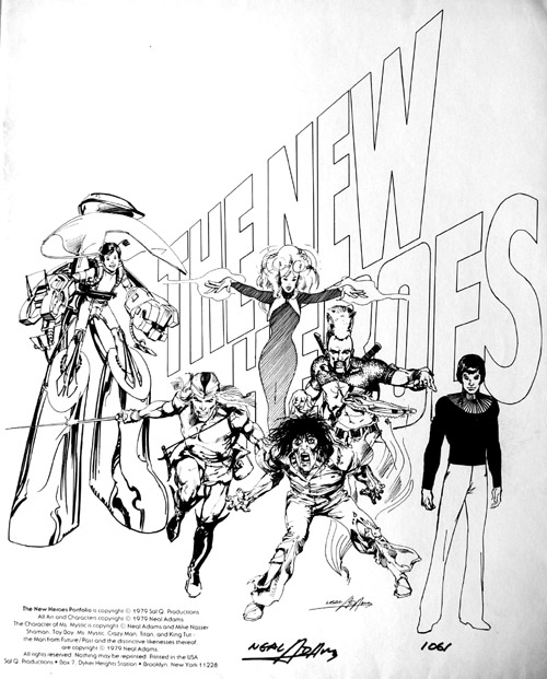 The New Heroes (Portfolio) (Prints) (Signed) by Neal Adams at The Illustration Art Gallery