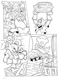 Tom and Jerry page 3 (Original) (Signed)