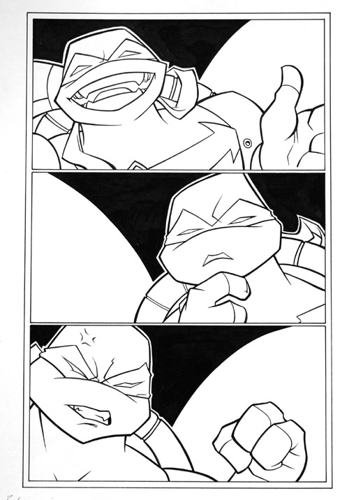 Teenage Mutant Ninja Turtles page 5 (Original) (Signed) by Teenage Mutant Ninja Turtles (Bambos) at The Illustration Art Gallery