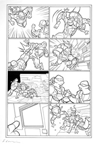 Teenage Mutant Ninja Turtles page 7 (Original) (Signed)