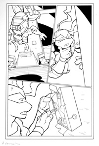 Teenage Mutant Ninja Turtles page 8 (Original) (Signed)