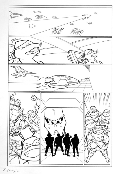 Teenage Mutant Ninja Turtles page 10 (Original) (Signed) by Teenage Mutant Ninja Turtles (Bambos) at The Illustration Art Gallery