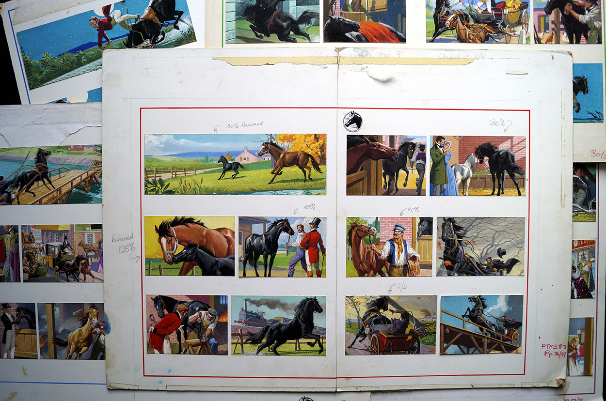 Black Beauty - The Complete Story (EIGHT boards) (Originals) art by Severino Baraldi Art at The Illustration Art Gallery