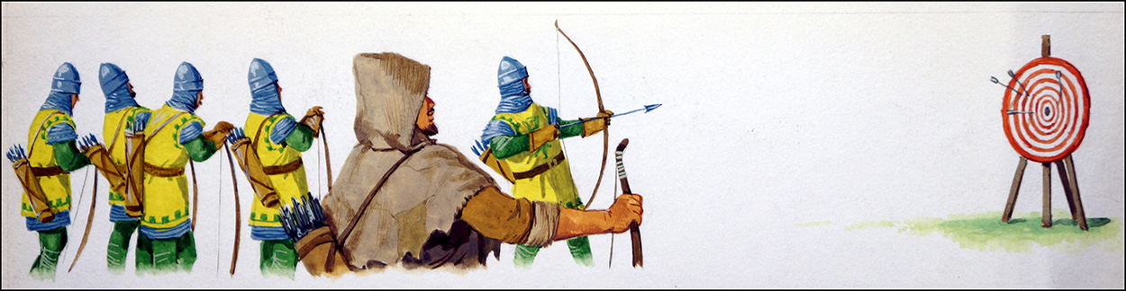 Robin Hood - Target Practice (Original) art by Robin Hood (Baraldi) at The Illustration Art Gallery