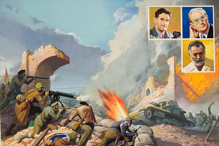 The Spanish Civil War (Original) by Severino Baraldi at The Illustration Art Gallery