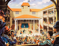 An Elizabethan theatre (Original Macmillan Poster) (Print)