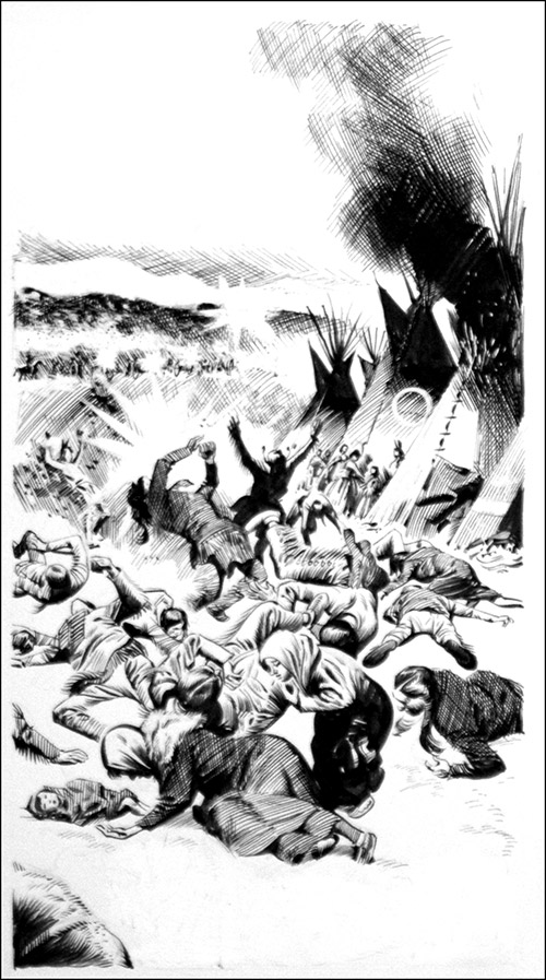 Massacre (Original) by Harry Bishop at The Illustration Art Gallery