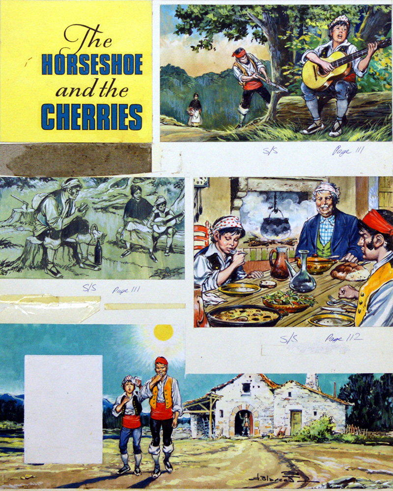 The Horseshoe and the Cherries (Original) (Signed) art by Jesus Blasco at The Illustration Art Gallery