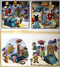 Edward and the Jumblies - Pirate Adventure (6 PAGE Complete Story) (Originals) (Signed)