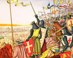 Crusaders see Jerusalem for the first time (Original Macmillan Poster) (Print)