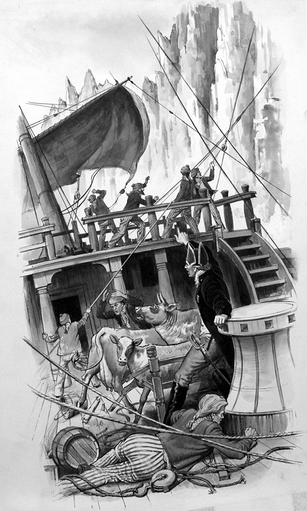 Shipwrecked! (Original) art by Robert Brook Art at The Illustration Art Gallery