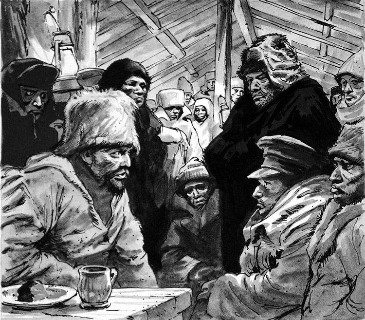 Soviet Gulag 1930s (Original) (Signed) by Ralph Bruce at The Illustration Art Gallery