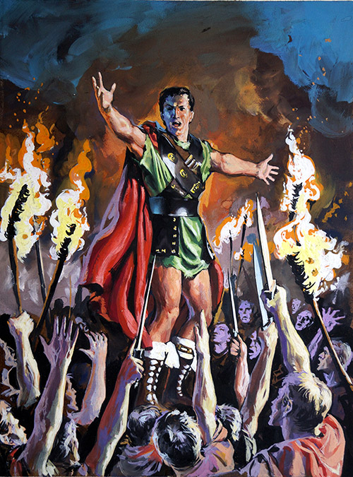 Spartacus (Original) by Nino Caroselli at The Illustration Art Gallery