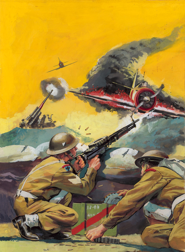 War Picture Library cover #75  'Blood Ridge' (Original) by Nino Caroselli at The Illustration Art Gallery