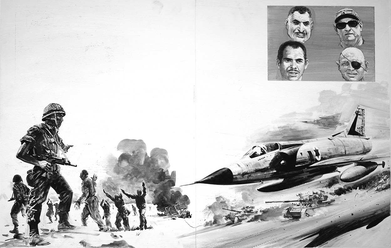 Six Day War (Original) (Signed) art by Other Military Art (Coton) at The Illustration Art Gallery