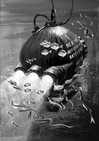 Dangerous Diving  (TWO Art Boards) art by Graham Coton