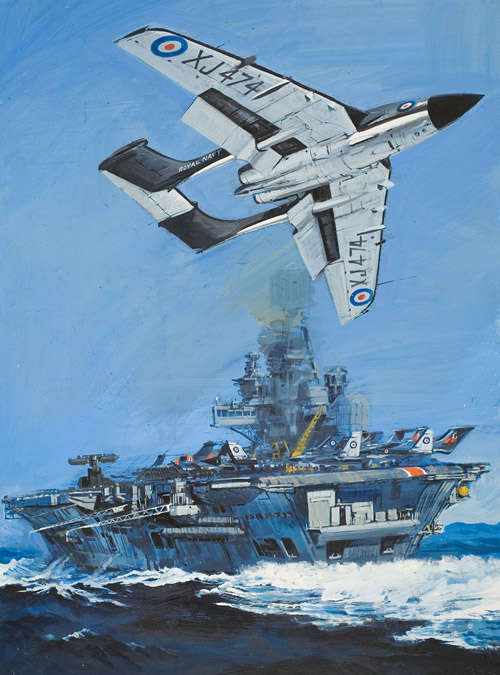 The de Havilland DH 110 (Original) by Other Military Art (Coton) at The Illustration Art Gallery