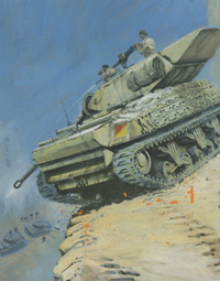 War Picture Library cover #566  'Mountain Warfare' (Original) (Signed)