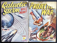'Galactic Storm' by Gill Hunt (John Brunner) & 'Projectile War' by King Lang (David Arthur Griffiths) 'Galactic Storm' by Gill Hunt (John Brunner) & 'Projectile War' by King Lang (David Arthur Griffiths)