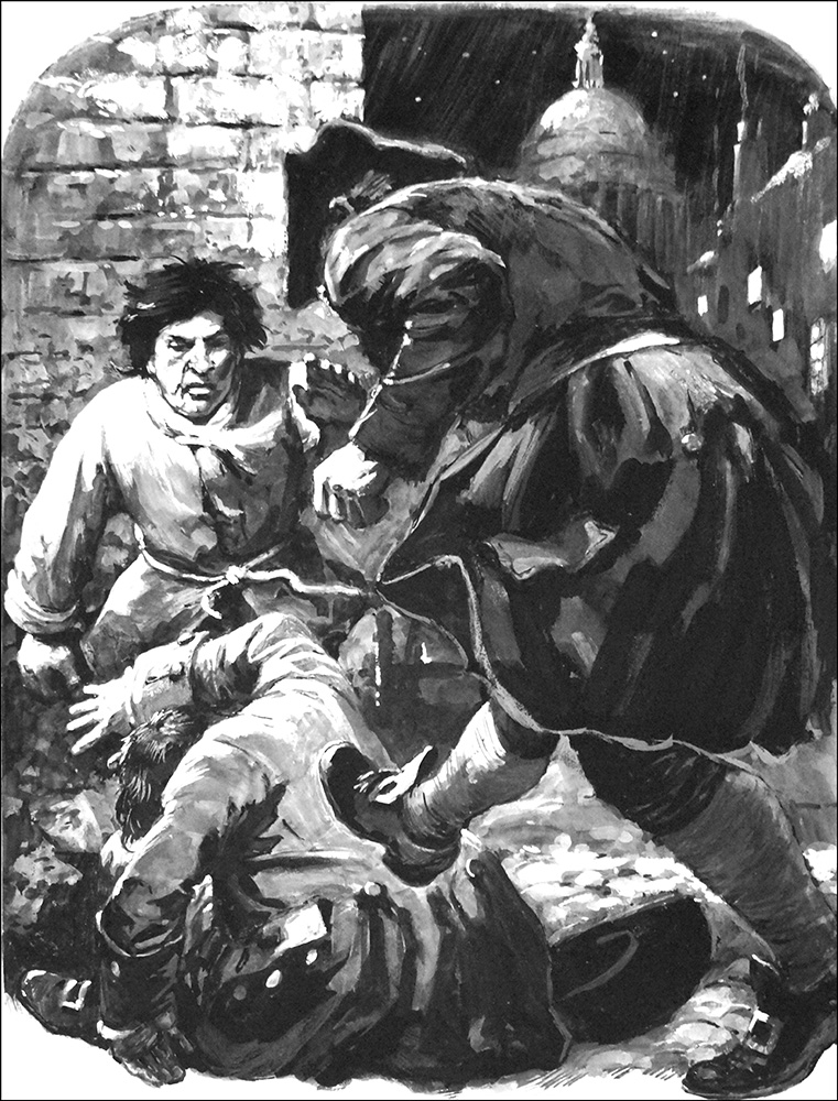 Journalist Attacked (Original) art by British History (Doughty) at The Illustration Art Gallery