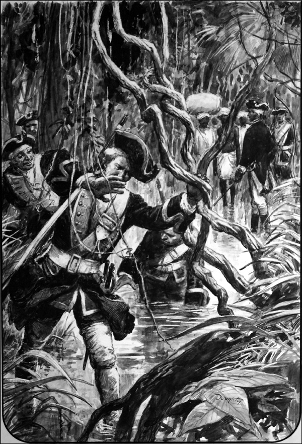 Clive of India - March Through The Jungle (Original) (Signed) by British History (Doughty) at The Illustration Art Gallery