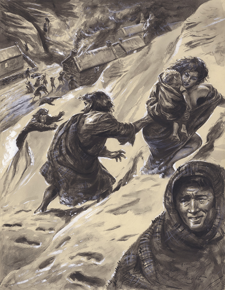 The Massacre of Glencoe (Original) (Signed) art by British History (Doughty) at The Illustration Art Gallery