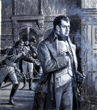 Napoleon in Moscow art by Cecil Doughty