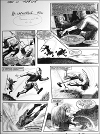 Catweazle - In The Drink (TWO pages) (Originals)