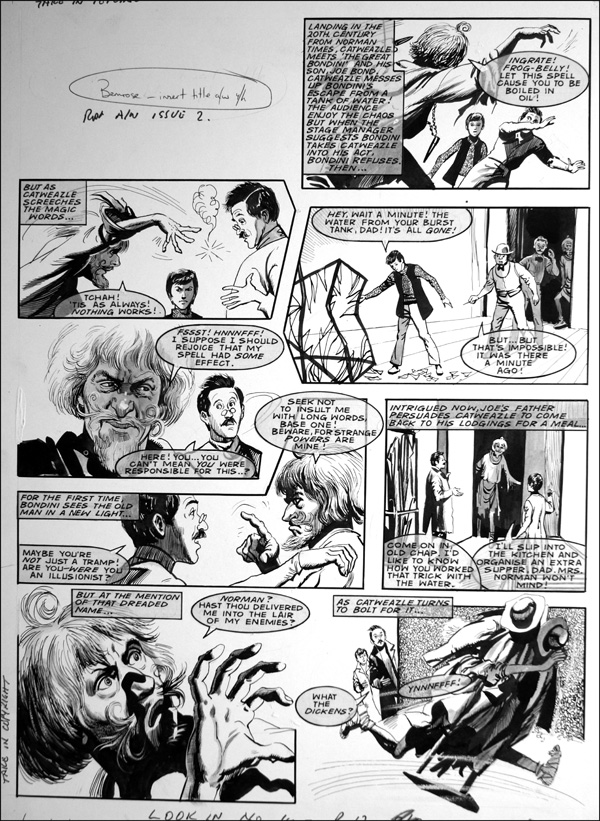 Catweazle - A Smashing Time (TWO pages) (Originals) by Catweazle (Gerry Embleton) at The Illustration Art Gallery