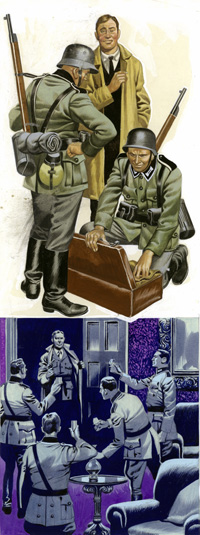 Espionage in World War Two art by Ron Embleton