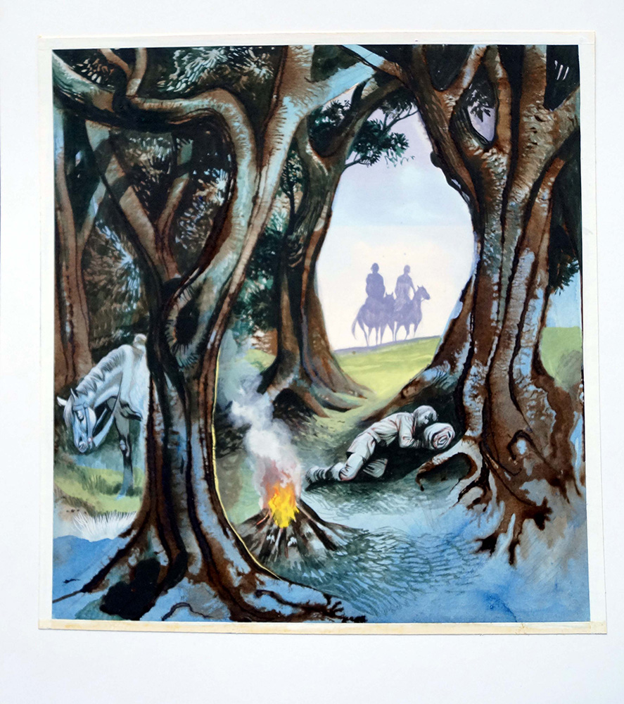 Magic Apples - Sleeping In The Woods (Original) art by Magic Apples (Ron Embleton) at The Illustration Art Gallery