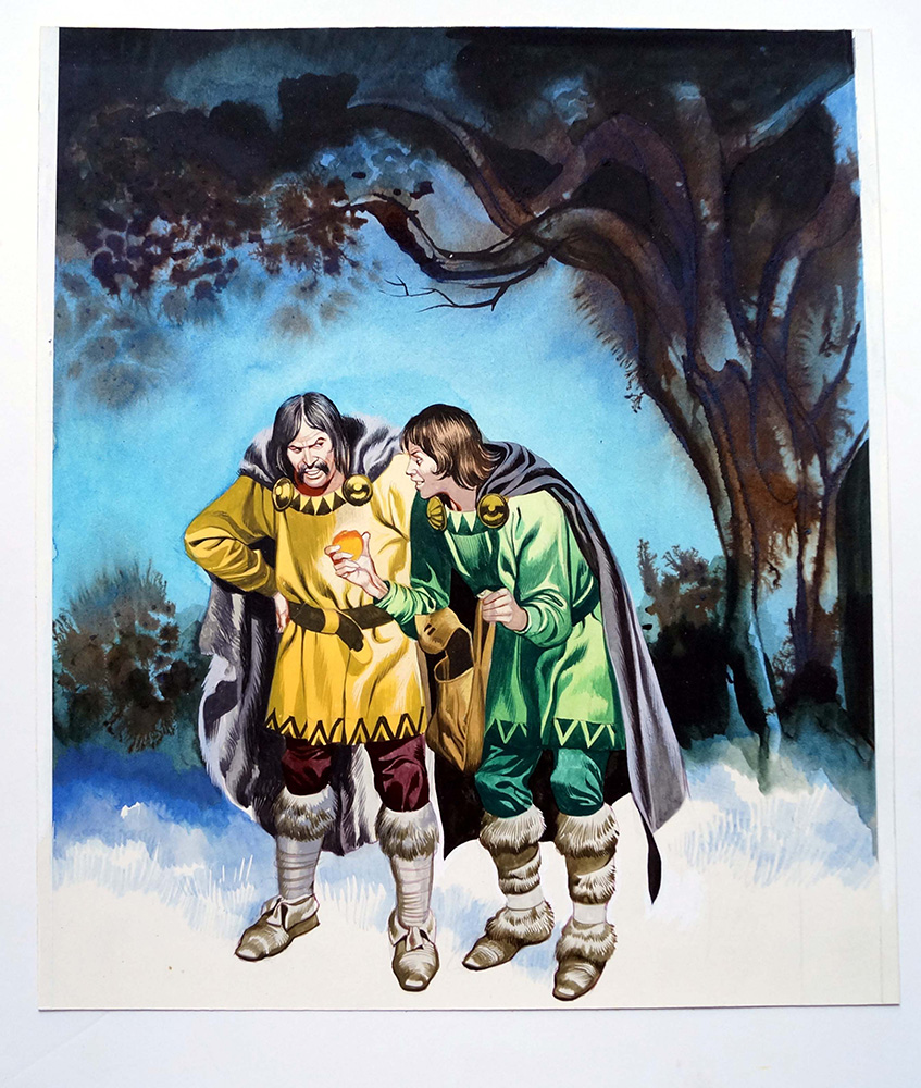 Magic Apples - Two Plotters (Original) art by Magic Apples (Ron Embleton) at The Illustration Art Gallery
