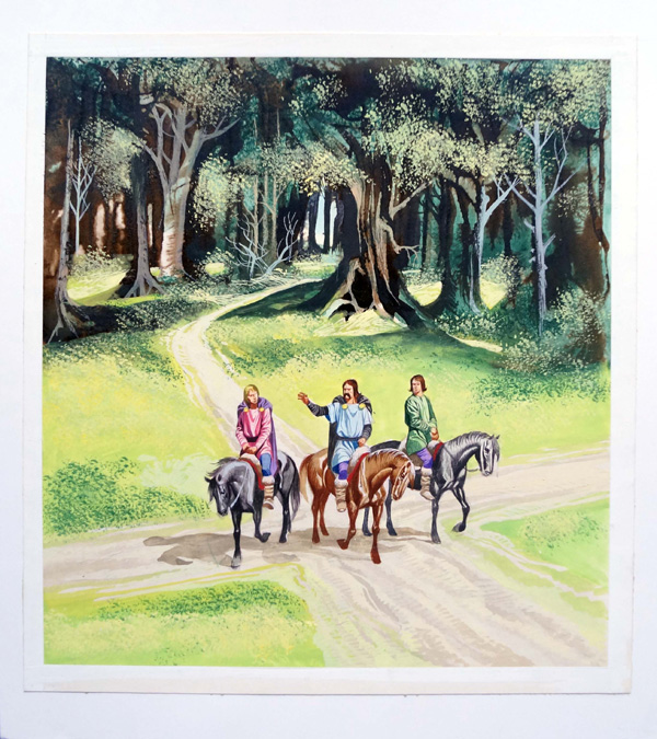Magic Apples - Crossroads (Original) by Magic Apples (Ron Embleton) at The Illustration Art Gallery