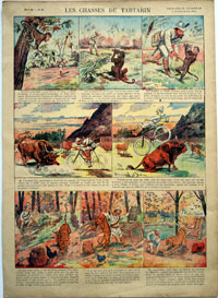 Imagerie d’Epinal Les Chasses de Tartarin by Early French Comics at The Illustration Art Gallery