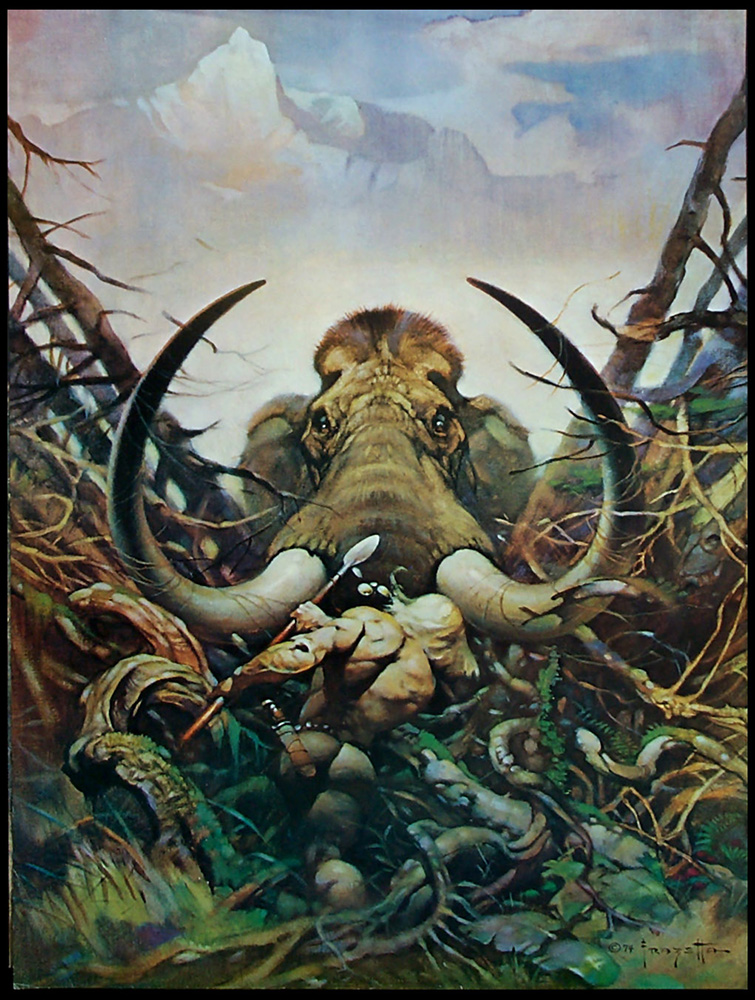 The Mammoth (Print) art by Frank Frazetta Art at The Illustration Art Gallery
