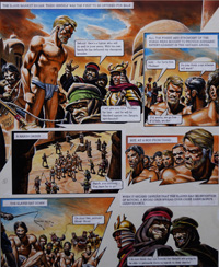 Slave Rebellion from 'The Slave Traders' art by Oliver Frey