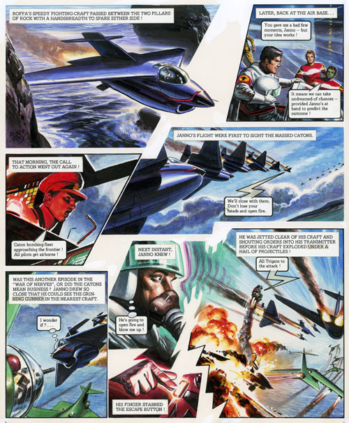 The Trigan Empire: Look and Learn issue 781 (1 Jan 1977) - War of Nerves (Original) by The Trigan Empire (Oliver Frey) at The Illustration Art Gallery