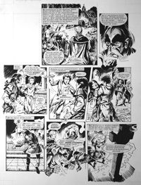 Robin of Sherwood - Blood Blood  (TWO pages) art by Phil Gascoine