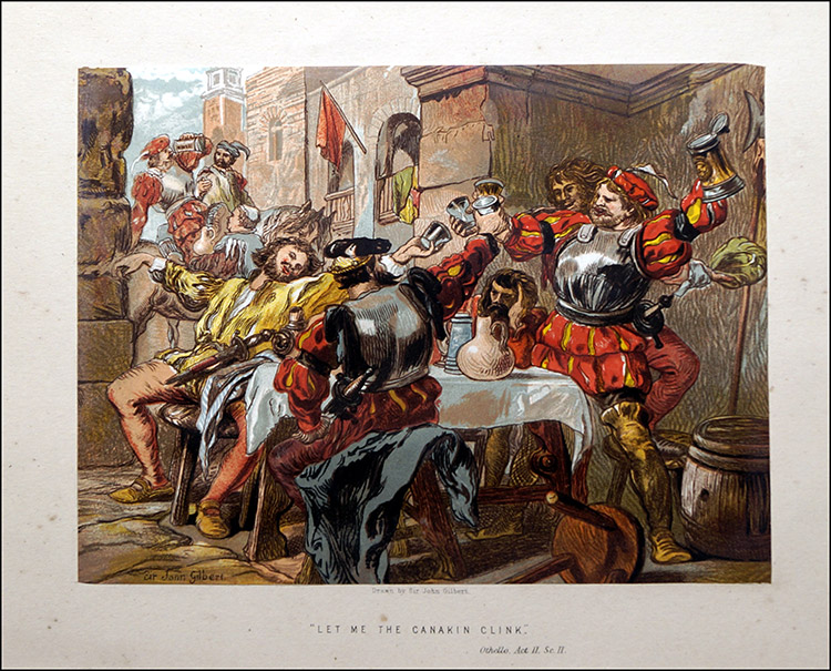 Scenes from Shakespeare - Othello (Print) by Sir John Gilbert at The Illustration Art Gallery