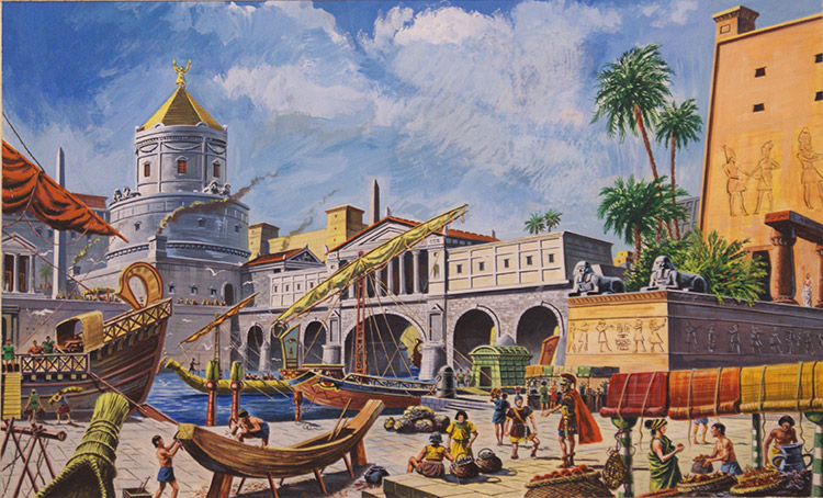 Alexandria (Original) by Ruggero Giovannini at The Illustration Art Gallery