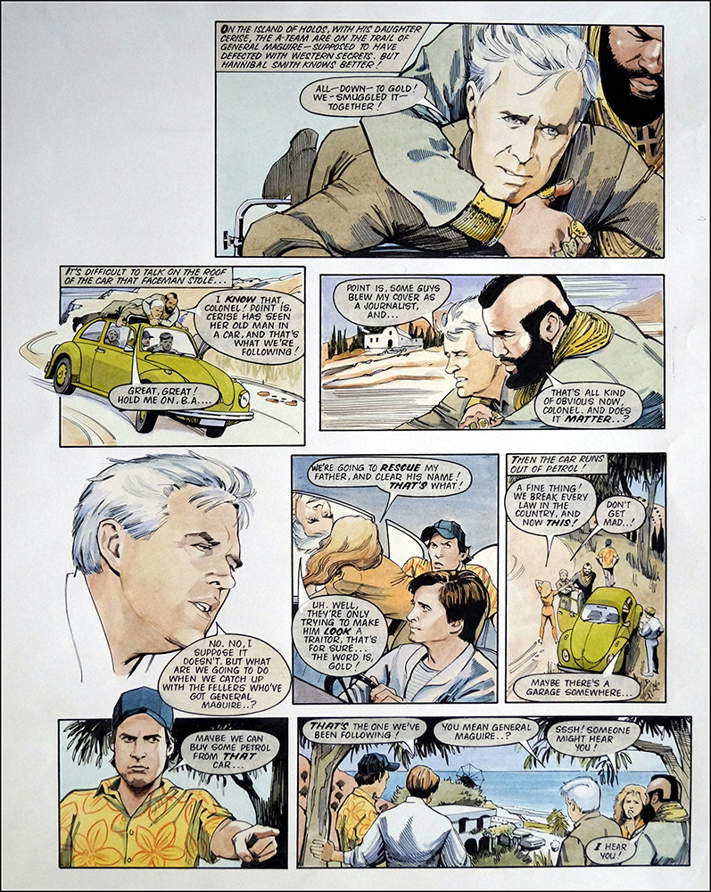 The A-Team: Beatlemania (TWO pages) (Originals) art by Maureen & Gordon Gray Art at The Illustration Art Gallery