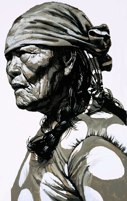 Carib Indian (Original) by Harry Green at The Illustration Art Gallery