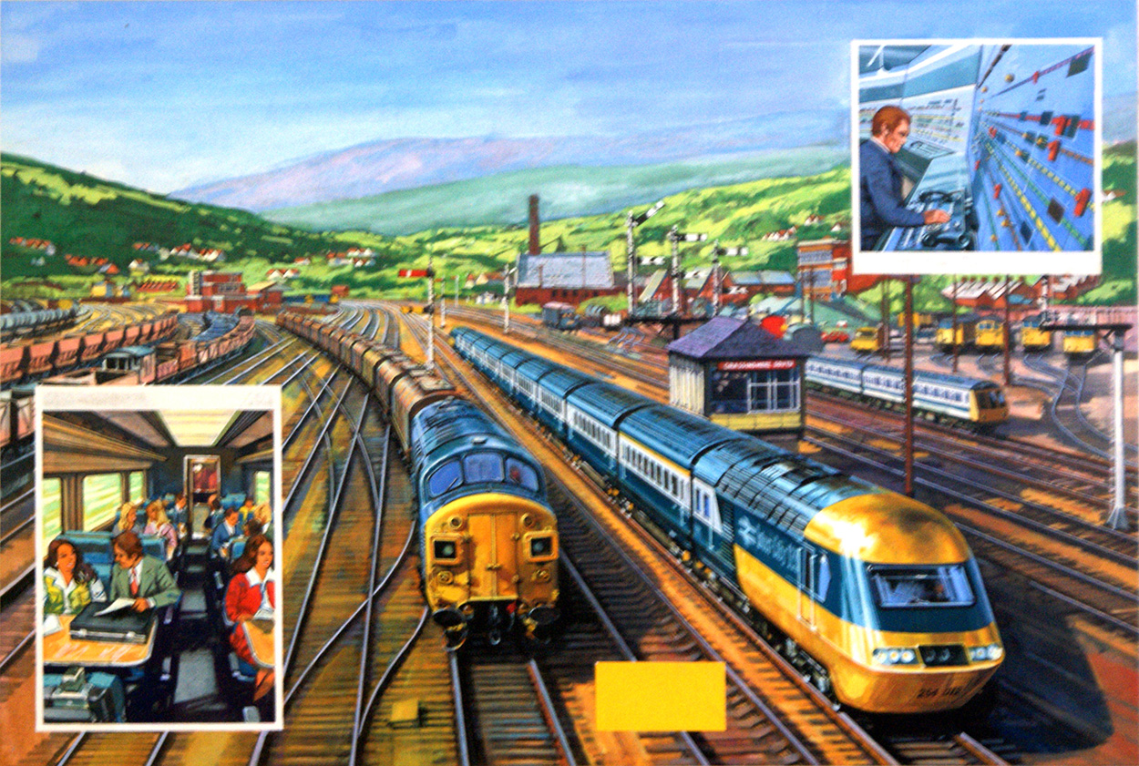The Age of the Train (Original) art by Harry Green at The Illustration Art Gallery