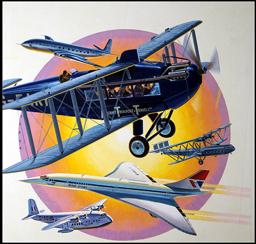 Taking Off (Original) (Signed) by Air (Wilf Hardy) at The Illustration Art Gallery