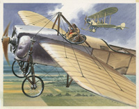 Bleriot X1 Monoplane (Original) (Signed)