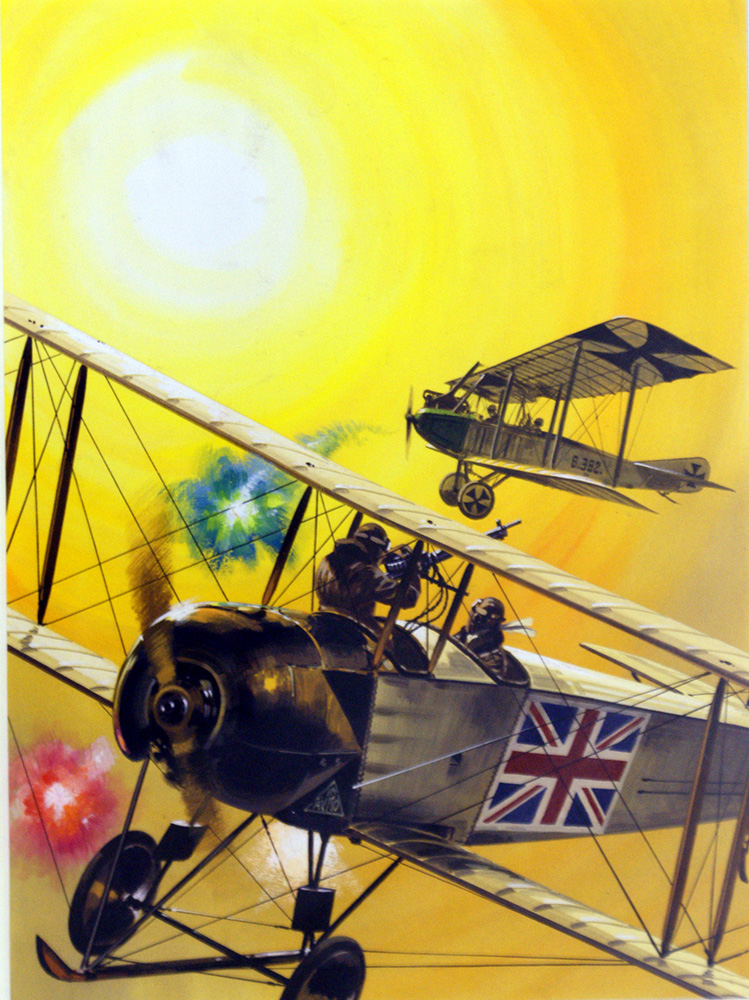 Duel Amongst The Clouds (Original) art by Air (Wilf Hardy) at The Illustration Art Gallery