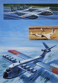 Floating Planes and Flying Boats art by Wilf Hardy