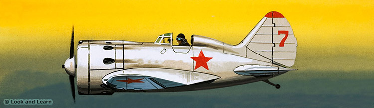 Russian Polikarpov Fighter (Original) by Air (Wilf Hardy) at The Illustration Art Gallery