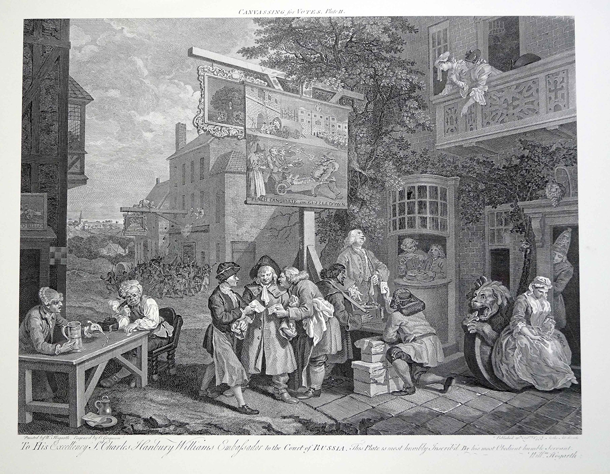 Canvassing for Votes (Print) art by William Hogarth Art at The Illustration Art Gallery